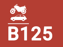 B125. Aceras, zonas peatonales y superficies similares, áreas de estacionamiento y aparcamientos de varios pisos para coches.